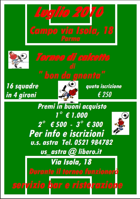 Torneo di calcetto “bon da gnenta”