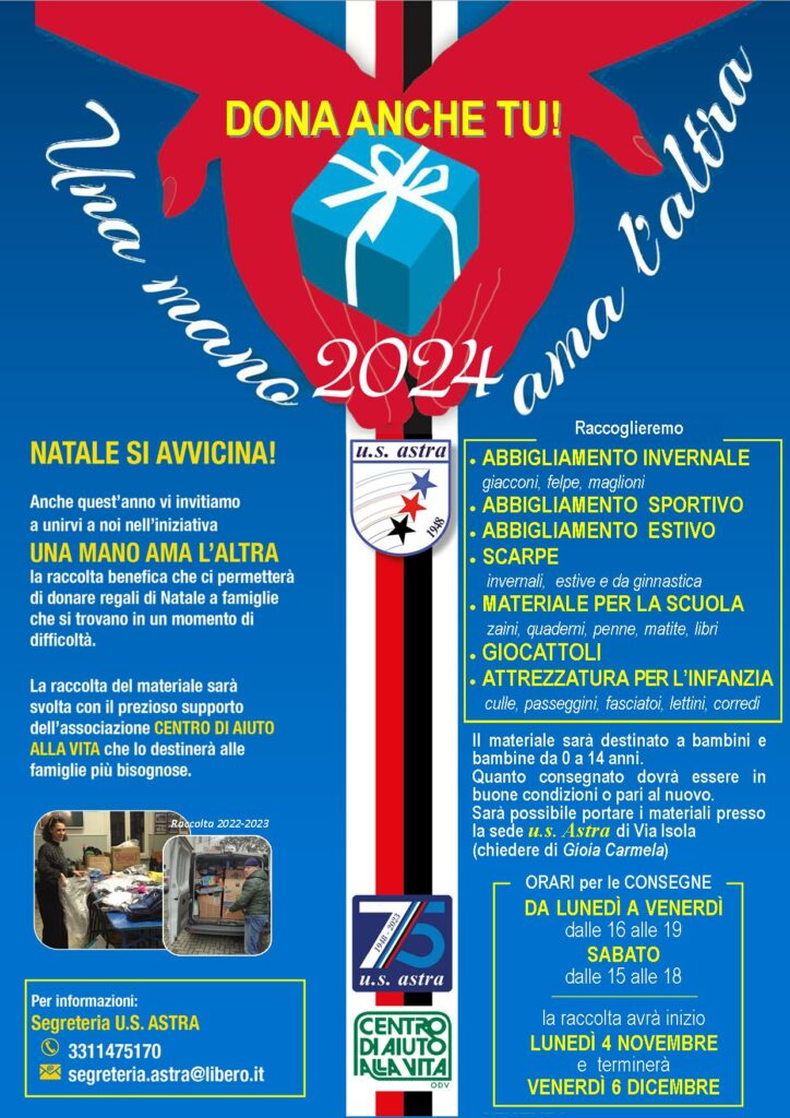 UNA MANO AMA L’ALTRA 2024